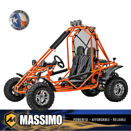 Massimo GKA 200 Adult Go Kart 169cc EFI 10HP 2WD Go Cart - Orange
