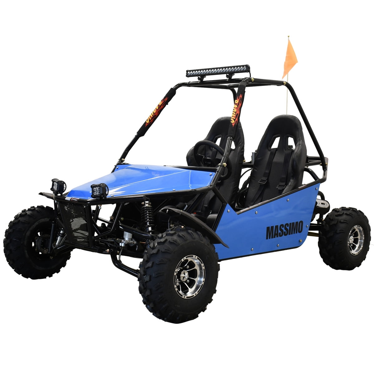 Massimo GKM 200|4 Stroke 177cc 2WD Go Kart (Blue)