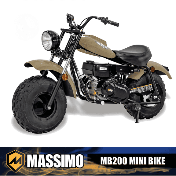 Massimo MB200 Minibike 6.5HP 196cc Gas Powered - Quicksand