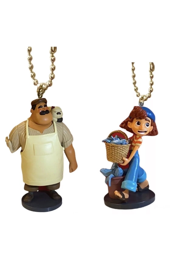 Massimo Machiavelli & Giulia Keychain Dangler PVC Ornament Figure Luca Charm New