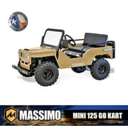 Massimo Go Kart Mini 125cc 9HP, 2WD, 4 Stroke Automatic Go Cart - Quicksand