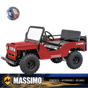 Massimo Mini 125 Go Kart 125cc 9HP, 2WD, 4 Stroke Automatic Go Cart - Red