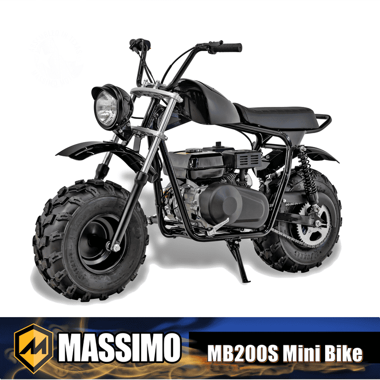 Massimo Gas Powered Minibike, 196cc, 7.5HP 4 Stroke, Adults Dirt