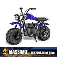 thumbnail image 1 of Massimo Minibike MB200S 7.5HP 196cc 4 Stroke, Gas Powered Mini Bike Motorcycle - Blue, 1 of 19