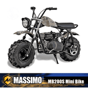 Massimo Minibike MB200S 7.5HP 196cc 4 Stroke, Gas Powered Mini Bike Motorcycle - Camo