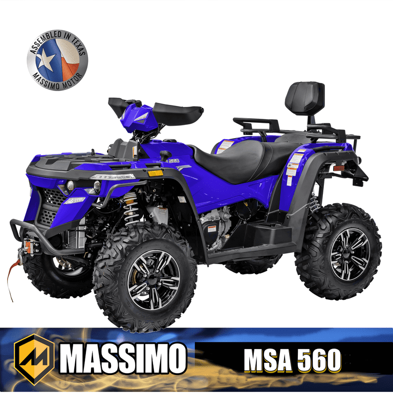 Massimo 33HP 493cc MSA 560 Side-by-Side ATV, 4 Stroke Engine Blue