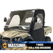 Massimo Motor TBOSS 410 / 410x Soft Cab Enclosure UTV & ATV Accessory, Black, Nylon