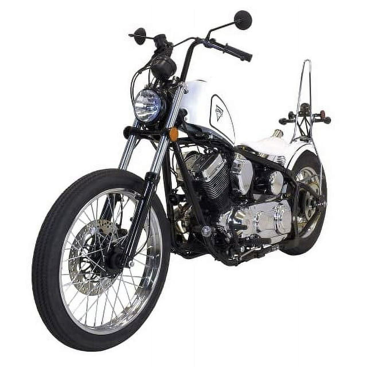 Massimo Adult Motorcycle Naja V-Twin 2 Cylinder 249cc EFI Motorcycle Chopper- White