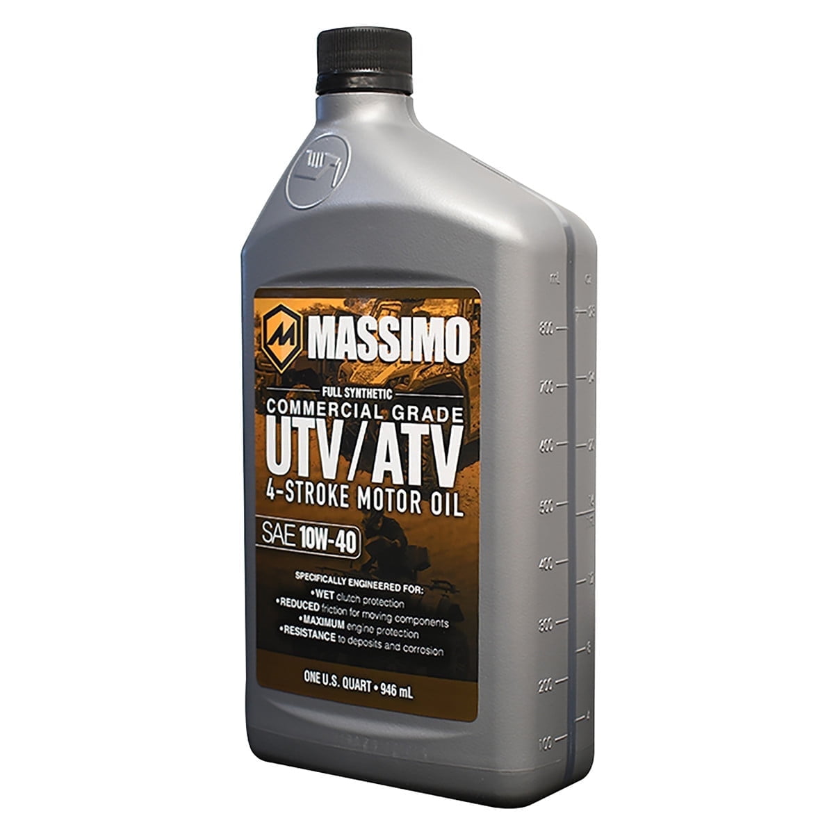 Massimo SAE 10W-40 Full Synthetic Engine Oil, 1qt for UTV & ATV