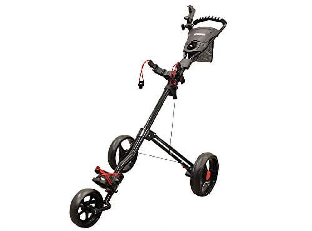 Massimo Push Golf Bag Carrier Cart Folding 3Wheel Lightweight Easy