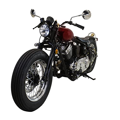 Massimo Voger Motorcycle, V-Twin Engine 249cc with Handsewn Leather Seats, 5-Speed 6.8L - Red