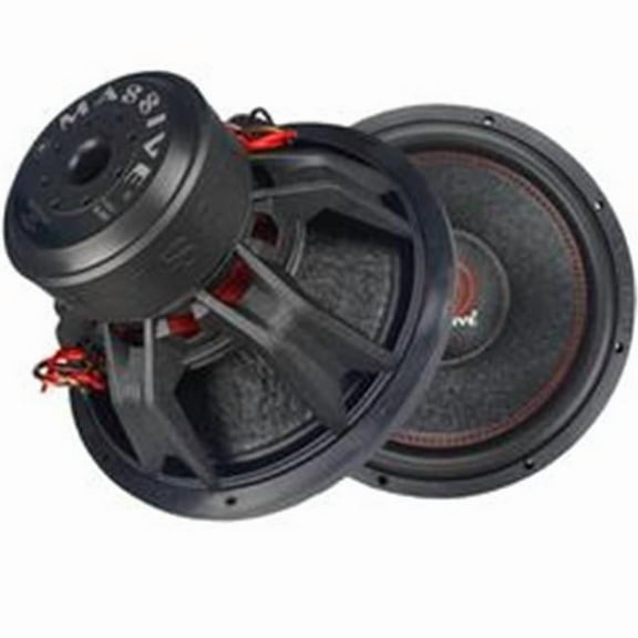 Massive Audio 15 in. Audio Subwoofer Dual 4 Ohm 1250 RMS & 3000W Maximum