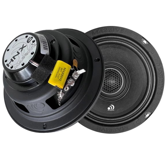 Massive Audio 6.5" Coaxial Water Repellent Speaker 4 Ohm Pair 120 Watts RMS