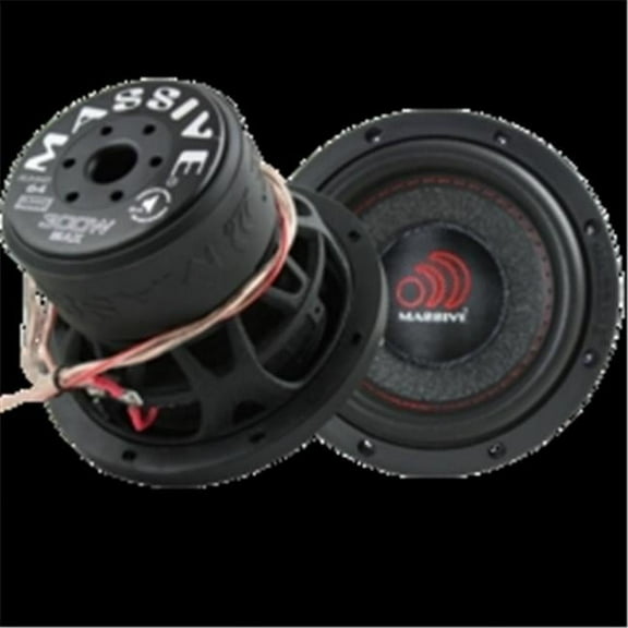 Massive Audio 6 in. Audio Subwoofer Dual 4 Ohm 200 RMS & 400W Maximum