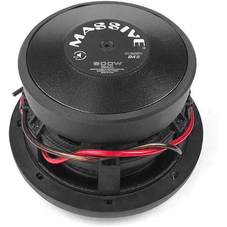 Massive Audio 8 in. Audio Subwoofer Dual 4 Ohm Slim 300 RMS & 600W Maximum