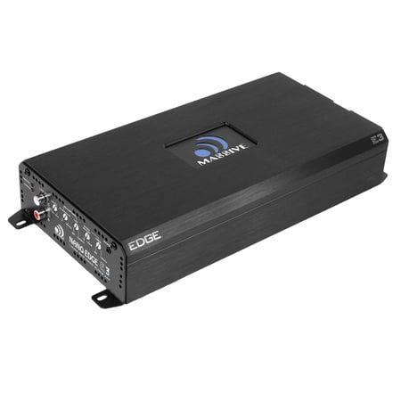 Massive Audio E3 2800W Mono Amplifier with Built In OEM Line Converter, Black
