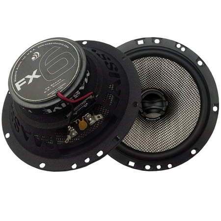 Massive Audio - FX6 6.5" 2-Way Speaker Pair - Black