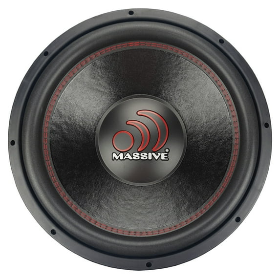 Massive Audio GTX154 15 Inch Car Audio Subwoofer, High Performance Subwoofer for Cars, Trucks, Jeeps - 15" Subwoofer 700 Watt RMS, 1400w MAX Dual 4 Ohm, 2.5 Inch Voice Coil. Sold Individually