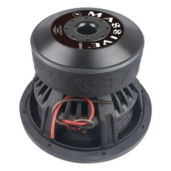Massive Audio H124X 12 in. 2000 Watts RMS Dual 4 Ohm 3 in. V.C. Mega Subwoofer