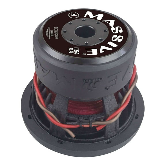 Massive Audio H84XR 8" Hippo Series Dual 4-ohm Car Subwoofer 2000W Peak