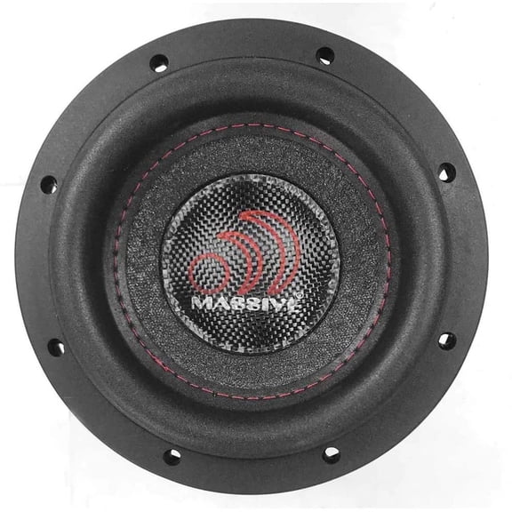 Massive Audio SUMMO 64S 6 in. Audio Subwoofer Dual 4 Ohm 200 RMS & 400W Maximum