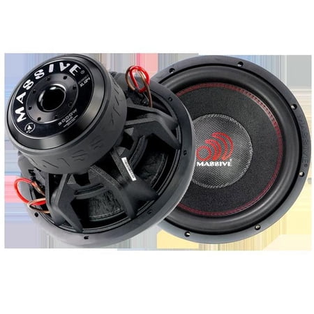 Massive Audio SUMMOXL 124 12" 1500W RMS Dual 4 Ohm Car Subwoofer