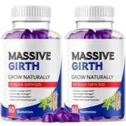 Massive Girth Gummies Advanced Formula All Natural Vitamin Supplement MassiveGirth 2 Pack