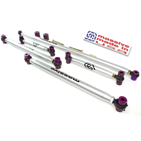 Massive Made in USA Control Arm Kit NEW 21+ compatible with Bronco Full Size Upper Lower Panhard Track Bar Adjustable