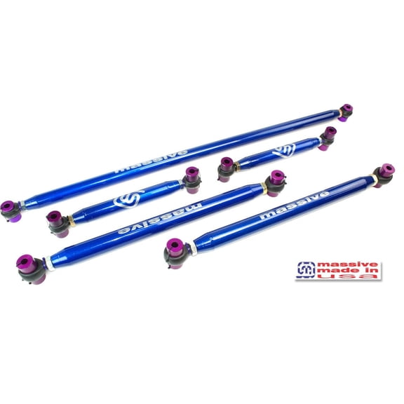 Massive Made in USA Control Arm Kit NEW 21+ compatible with Bronco Full Size Upper Lower Panhard Track Bar Adjustable