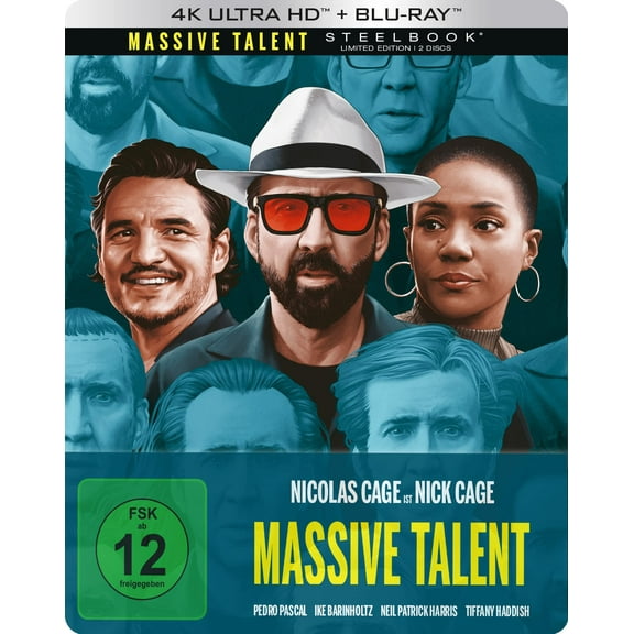 Massive Talent UHD SteelBook Lim. (Blu-ray) Nicolas Cage Pedro Pascal Tom Gormican