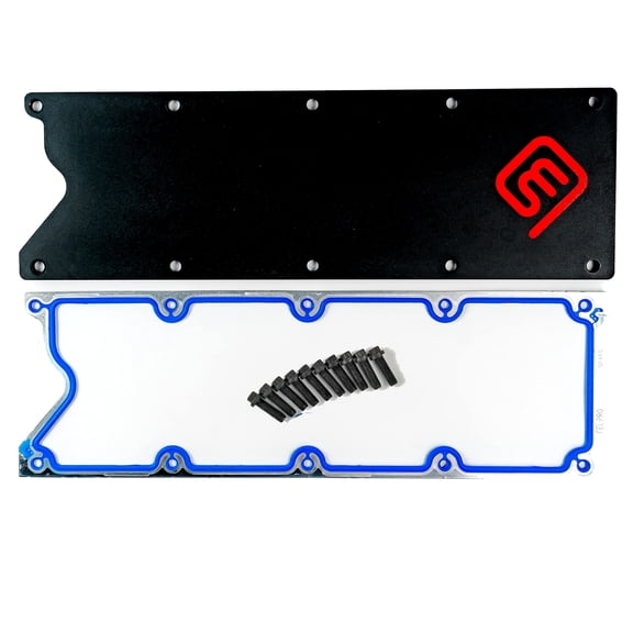 Massive Trophy GM LS Valley Cover Plate Solid Knock Sensor Eliminate Carb EFI Compatible with GM Chevy GM LS 1 2 6 Gen III 3 4.8 5.3 5.7 6.0 X LQ4 LM7