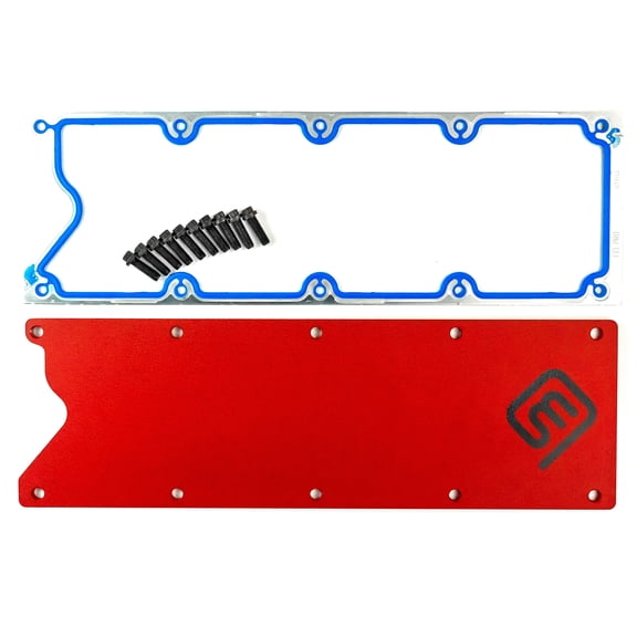 Massive Trophy GM LS Valley Cover Plate Solid Knock Sensor Eliminate Carb EFI Compatible with GM Chevy GM LS 1 2 6 Gen III 3 4.8 5.3 5.7 6.0 X LQ4 LM7
