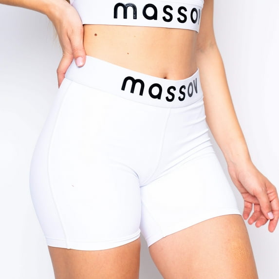 Massov ProForm Youth Girl's Mid-Rise 5" Shorts, Pearl White, Extra Small