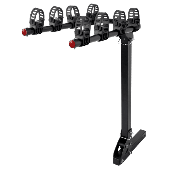 Ozark Trail 4-Bicycle Hitch Mounted Bike Rack Carrier, Carry up to 132lbs, Fit for Car SUVs Trunk