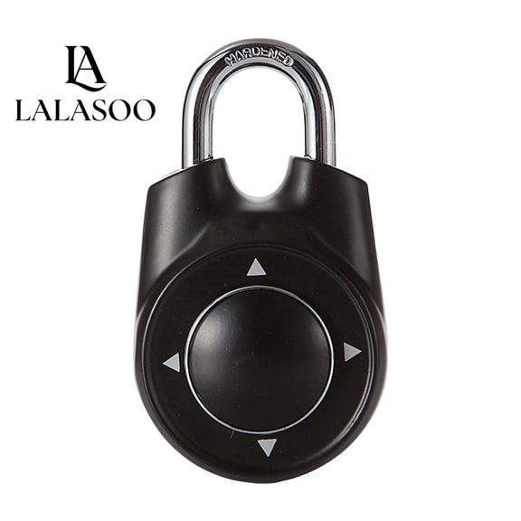 Mast Lock Directional Password Security Padlock - Keyless Combination Lock for Gym Lockers, Durable Daily Use Luggage Lock,Black,17x9x3cm