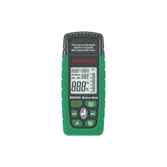 Mastech MS6900 Higrometre MS6900 Mini Digital Moisture Meter Wood/ Lumber/Concrete Buildings Humidity Tester with LCD Display