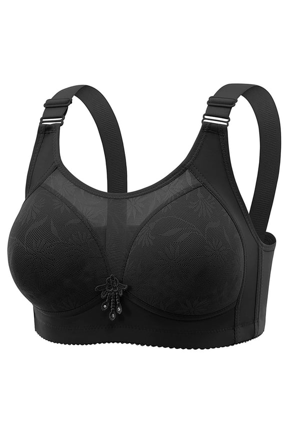 Mastectomy Bra Invisible Pockets for Breast Forms Flower Embroidery Pocket Bra