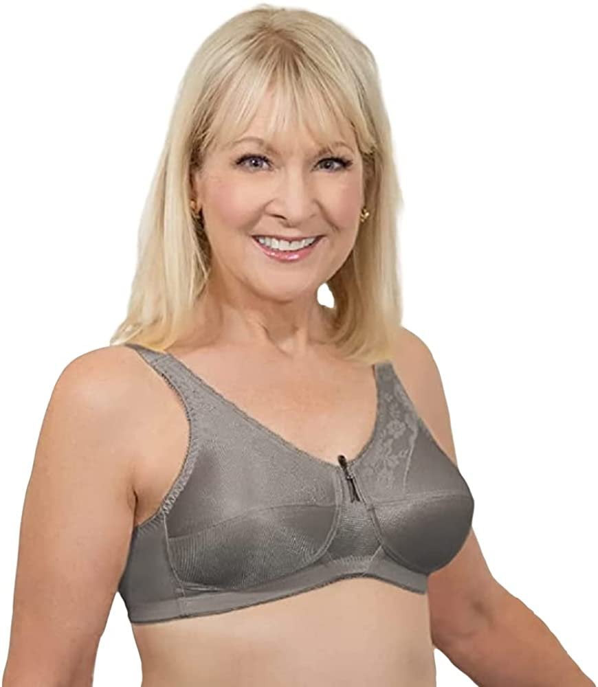 Mastectomy Bra Lace Soft Cup Size 36C Grey