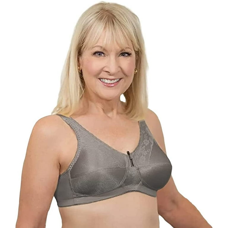 Mastectomy Bra Lace Soft Cup Size 36C Grey 
