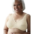 thumbnail image 1 of Mastectomy Bra Micro-Fiber Lace Contour 34D, Beige, 1 of 1
