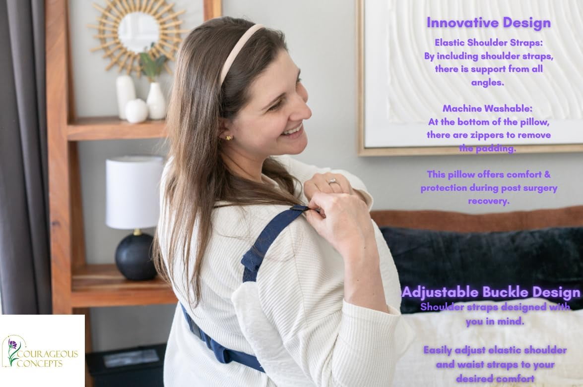 Mastectomy Pillow for PostSurgery Comfort Ideal Breast Pillow, Post