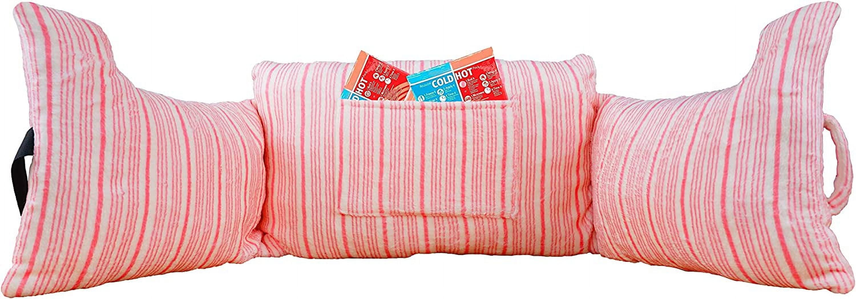 Mastectomy Pillow - Post Surgery Pillow for Breast Cancer, Recovery Breast Pillow for After Heart Surgery, Breast Reduction & Augmentation, Soft Lightweight Heart Pillow with Pockets