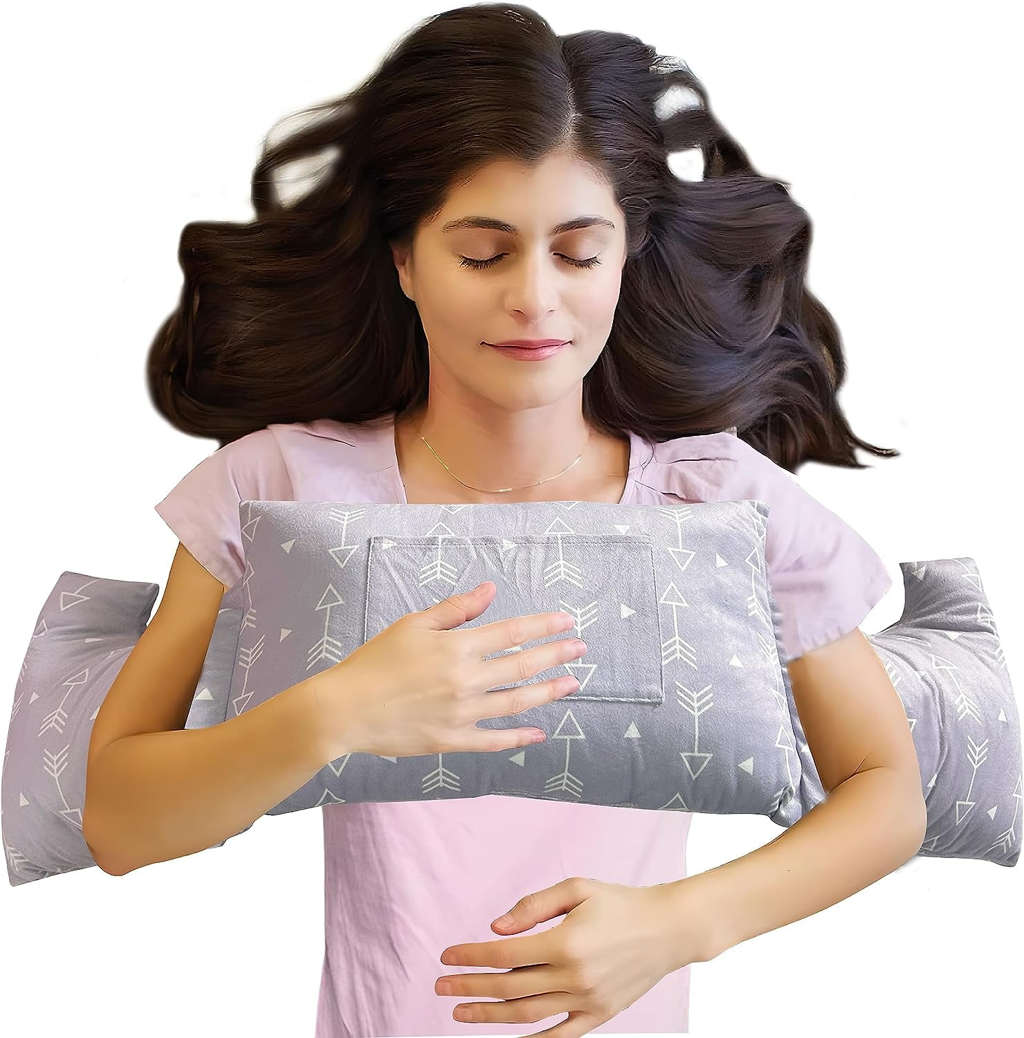 Mastectomy Pillow - Post Surgery Pillow,Breast Pillow with Pocket for Heart Pillow for Recovery Breast Reduction & Aaugmentation Patients Seatbelt Protection-Surgery Pillow Breast Cancer Gift