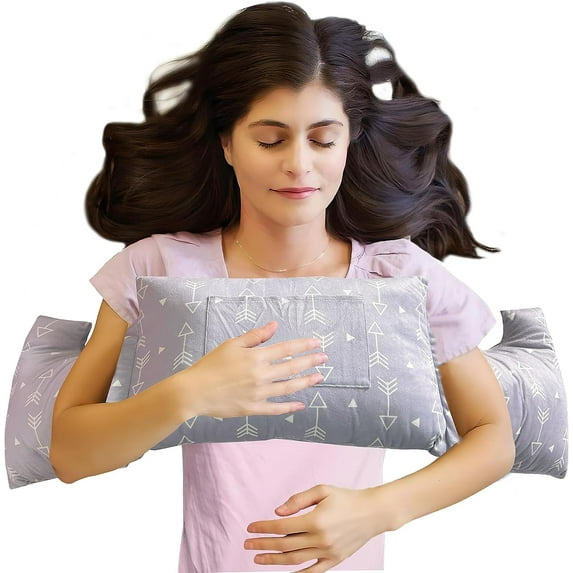 Mastectomy Pillow - Post Surgery Pillow,Breast Pillow with Pocket for Heart Pillow for Recovery Breast Reduction & Aaugmentation Patients Seatbelt Protection-Surgery Pillow Breast Cancer Gift