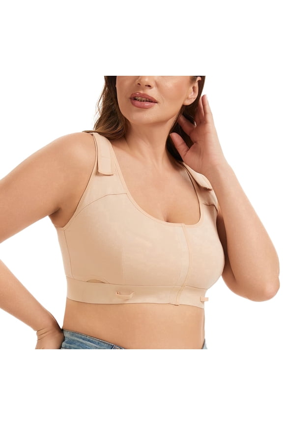 Mastectomy Recovery Bra - Easy-On Velcro Front Closure