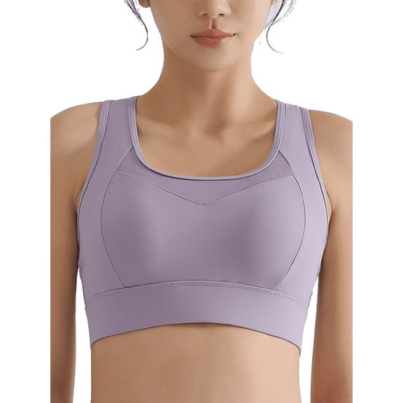 Mastectomy Sports Bra for Women,Wirefree Pocket Bra for Prosthesis, High Support, Breathable Activewear,Black,M