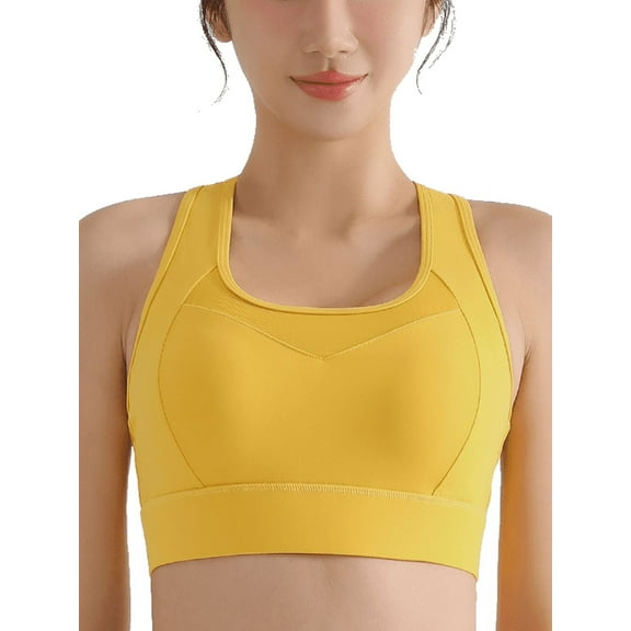 Mastectomy Sports Bra for Women,Wirefree Pocket Bra for Prosthesis, High Support, Breathable Activewear,Black,XL