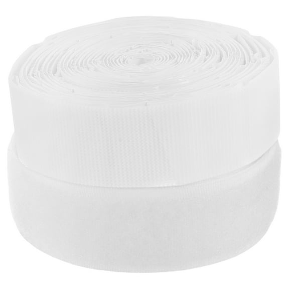 Masteelf 1 Adhesive Hook and Loop Tape for Curtains and Doors Double-Sided Fastener Strips Ideal for Home and Office Use