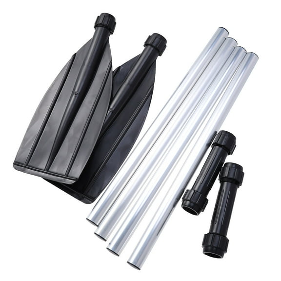 Masteelf 1 Pair Boat Paddle Aluminum Alloy Detachable Kayak Oars Canoe Paddles Boat Rafting Paddles 126cm