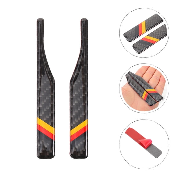 Masteelf 1 Pair Car Rearview Mirror Guards Anti-collision Strips Car Side Mirror Protectors